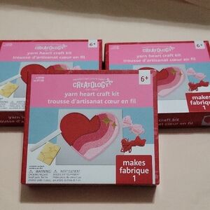 3 Yarn Heart Craft Kits